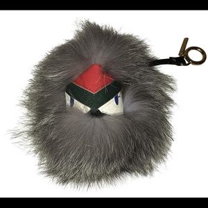 Monster fur keychain